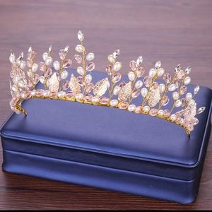 Pearl Tiara Rhinestone